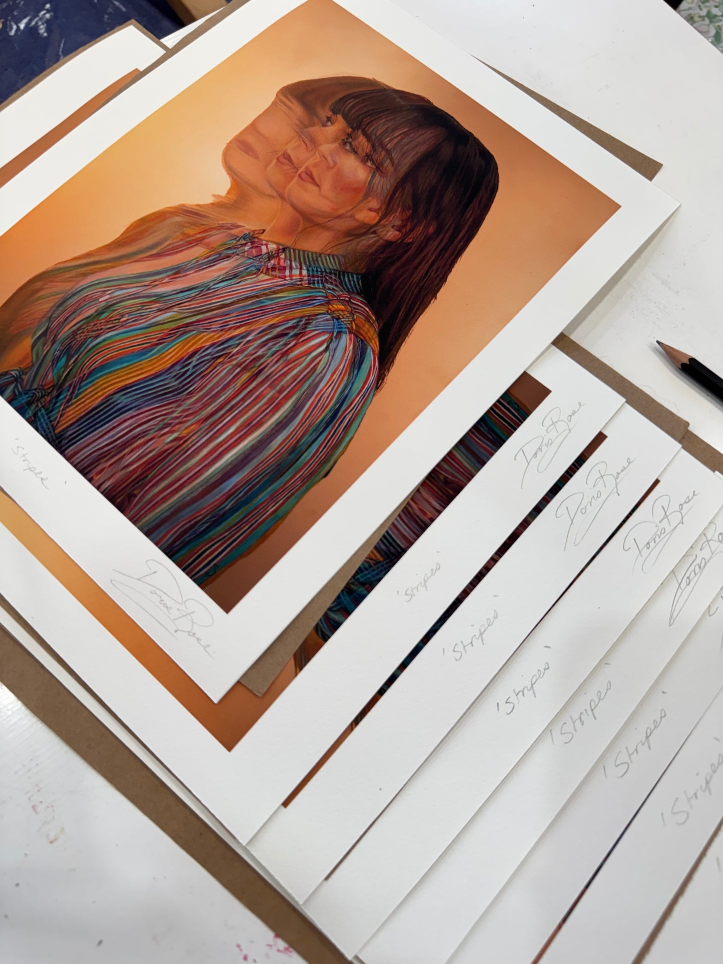 Stripes (Self-Portrait) — Fine Art Giclée Print